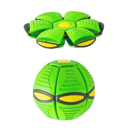 Flying Saucer Bouncing Ball Is a Durable, Elastic and Fun Dog Pet Toy Suitable for Outdoor Activities and Exercise