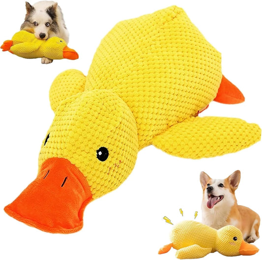 Mellow Dog Calming Duck, 2026 New Calming Duck Dog Toy, Calming Ducks Dog Toy, the Mellow Dogs Calming Pillow with Quacking Sound, Soft Stuffed Ducks Dogs Toys for Indoor Puppy Small