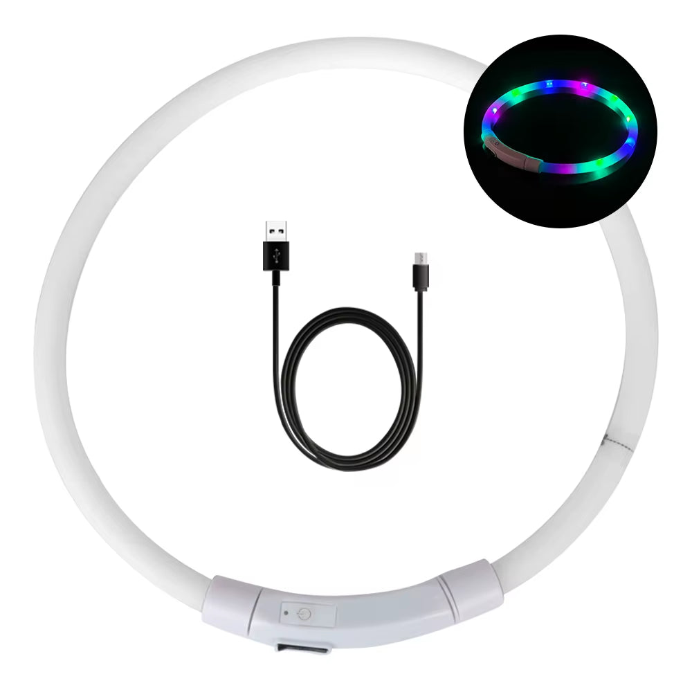 Night Safety Flashing Glow Collar Night Luminous Charge Collar Led Usb Dog Collar Pet Accessories Dog Accessories