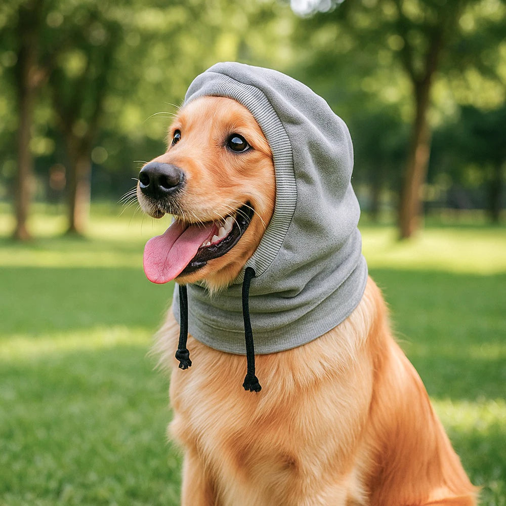 Pet Dog Outdoor Protection from Cold Autumn and Winter Windproof Hat Keep Warm Dog Headwear Dog Soothing Headgear