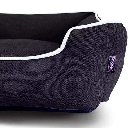 BLACK Corduroy LUXURY Dog Bed, Machine Washable, Pet Bed, Dog Gift, Premium Dog Bed, Small to Medium Sized Dogs, Puppy Bed, Dog Mattress