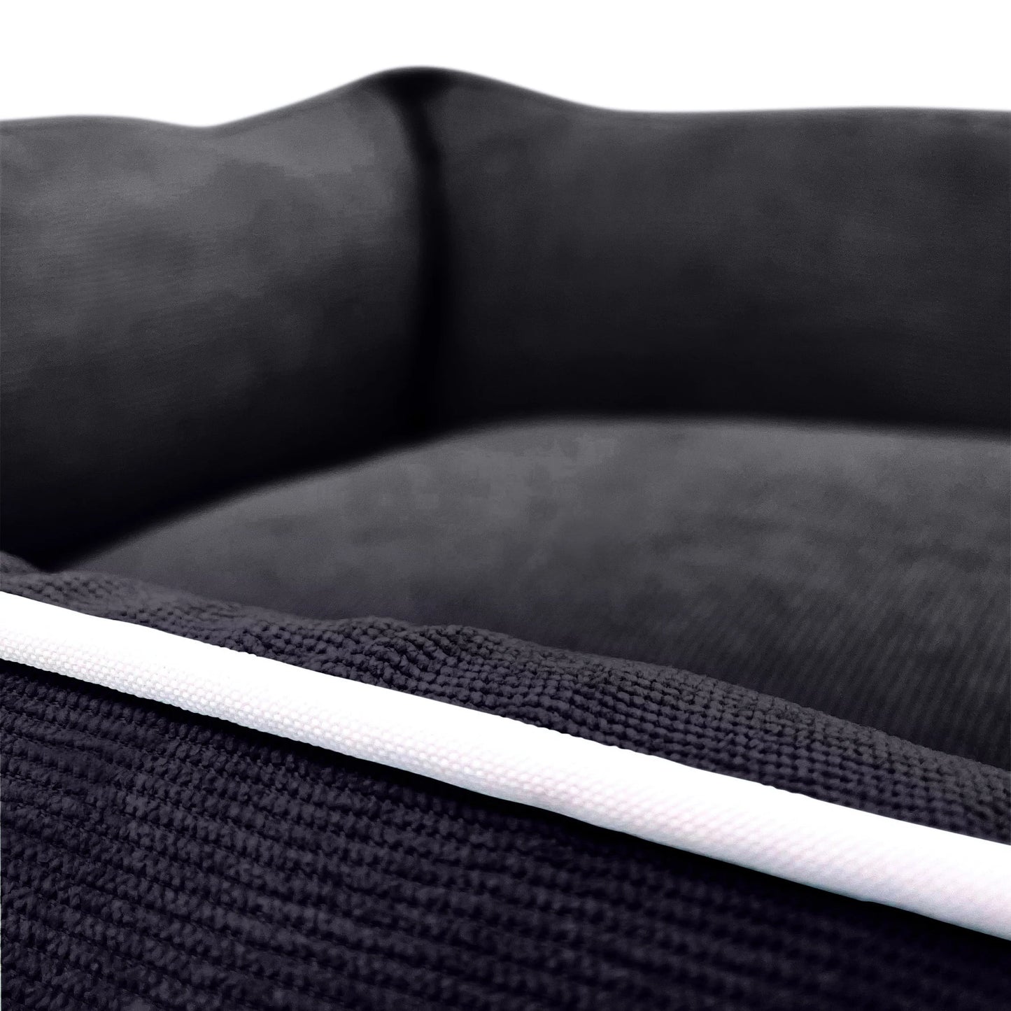 BLACK Corduroy LUXURY Dog Bed, Machine Washable, Pet Bed, Dog Gift, Premium Dog Bed, Small to Medium Sized Dogs, Puppy Bed, Dog Mattress