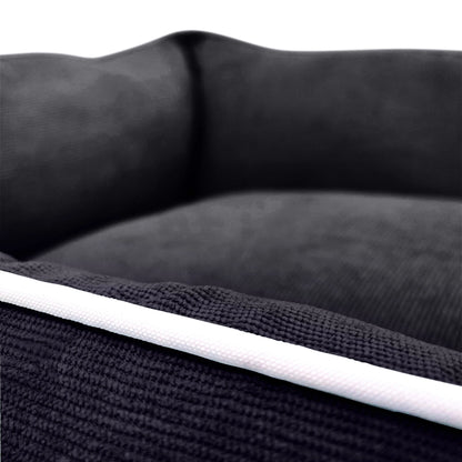 BLACK Corduroy LUXURY Dog Bed, Machine Washable, Pet Bed, Dog Gift, Premium Dog Bed, Small to Medium Sized Dogs, Puppy Bed, Dog Mattress