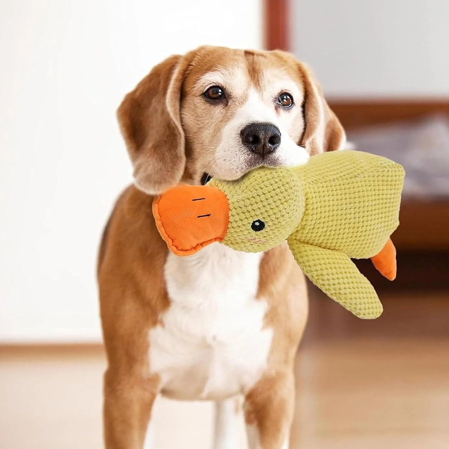 Mellow Dog Calming Duck, 2026 New Calming Duck Dog Toy, Calming Ducks Dog Toy, the Mellow Dogs Calming Pillow with Quacking Sound, Soft Stuffed Ducks Dogs Toys for Indoor Puppy Small