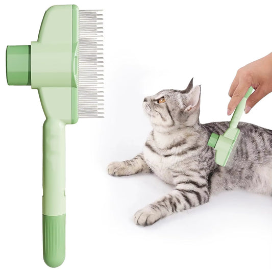 Dog Hair Remover Comb One Button Dogs Brush Self-Cleaning Cat Brush Massage Combs for Dog Grooming Cleaning Brushes Dog Supplies
