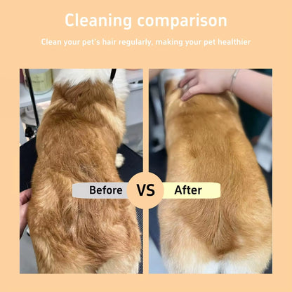 Dog Hair Remover Comb One Button Dogs Brush Self-Cleaning Cat Brush Massage Combs for Dog Grooming Cleaning Brushes Dog Supplies