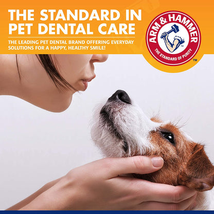 for Pets Tartar Control Dog Dental Kit, Enzymatic Toothpaste with Toothbrush and Fingerbrush, Baking Soda Formula Reduces Plaque and Tartar, Safe for Puppies, Beef Flavor, 3-Piece
