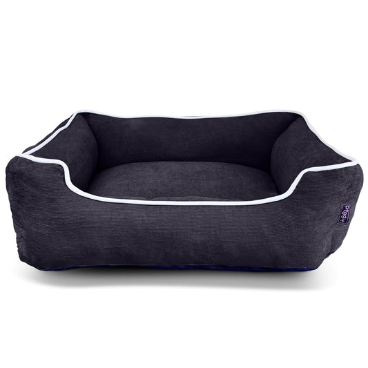 BLACK Corduroy LUXURY Dog Bed, Machine Washable, Pet Bed, Dog Gift, Premium Dog Bed, Small to Medium Sized Dogs, Puppy Bed, Dog Mattress